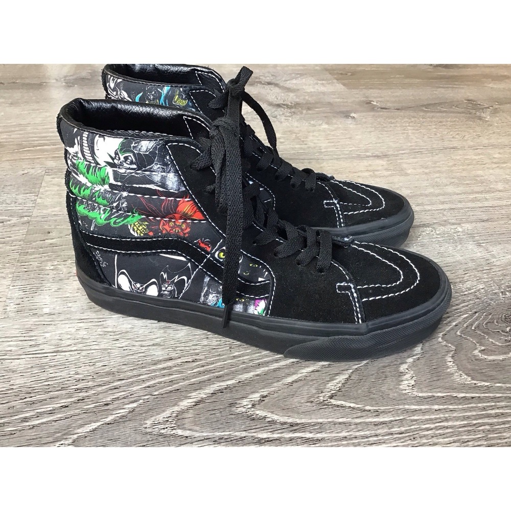 Vans X Disney 100 Villains Unisex Black high-top Men's Size 5 Women's size 6.5